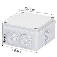 Scatole di derivazione gewiss serie 44 ce stagne in tecnopolimero ip55 *** dimensioni 100 x 100 x 50 millimetri, conf...