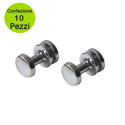 Multipack da 5 coppie pika' appendini per radiatori liu' classic colore cromato