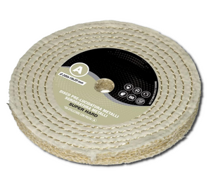 Disco Lucidatura Metalli Super Hard 200 mm in Sisal Cotone Dischi Lucidare A Specchio Alluminio Sgrossatura