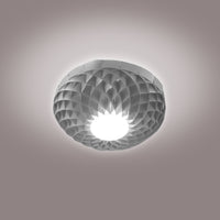 Applique Moderna Dalia Polilux ® Argento 1 Luce Led Integrato 20W 3000K