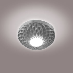 Applique Moderna Dalia Polilux ® Argento 1 Luce Led Integrato 20W 3000K