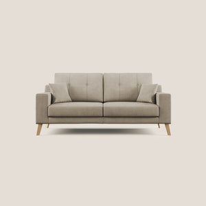 Divano 3 Posti 186x95x91 cm in Tessuto Beige
