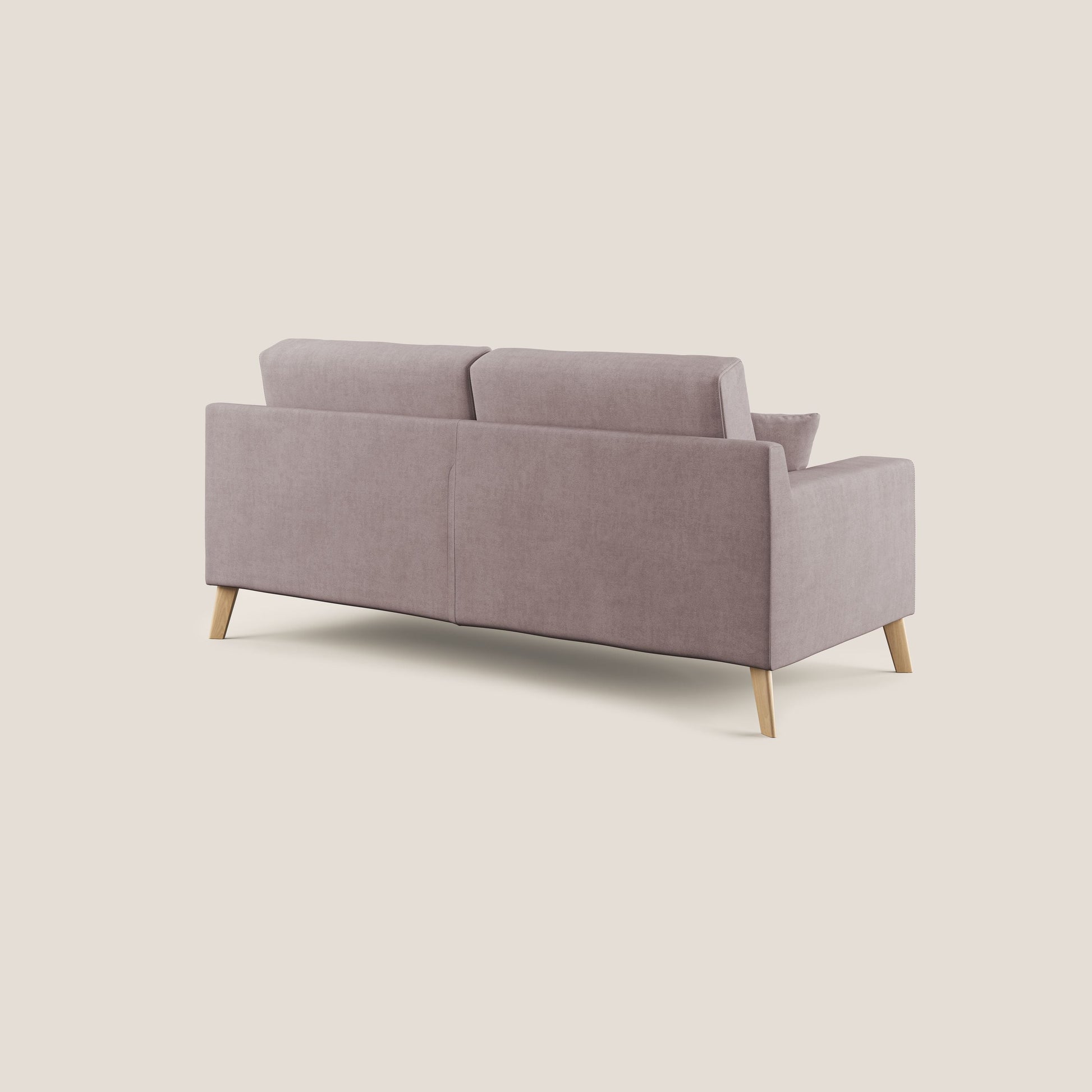 Divano 3 Posti 186x95x91 cm in Tessuto Rosa