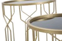 Tavolinetti Glam Lignes Tris Cm Ø 40X63-35X57.5-30X53.5