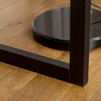 Scrivania per Camera e Ufficio con Cassetto Stile Industriale, 110x50x76cm, Noce e Nero