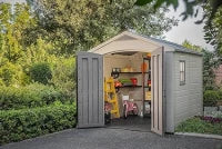 Casetta da Giardino Factor 8x8, Beige, 256,5 X 255 X 243 h