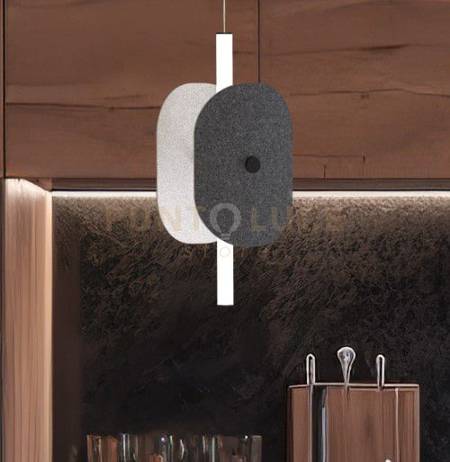 DECORO-3 N Accessorio in sughero nero per sospensione Kira