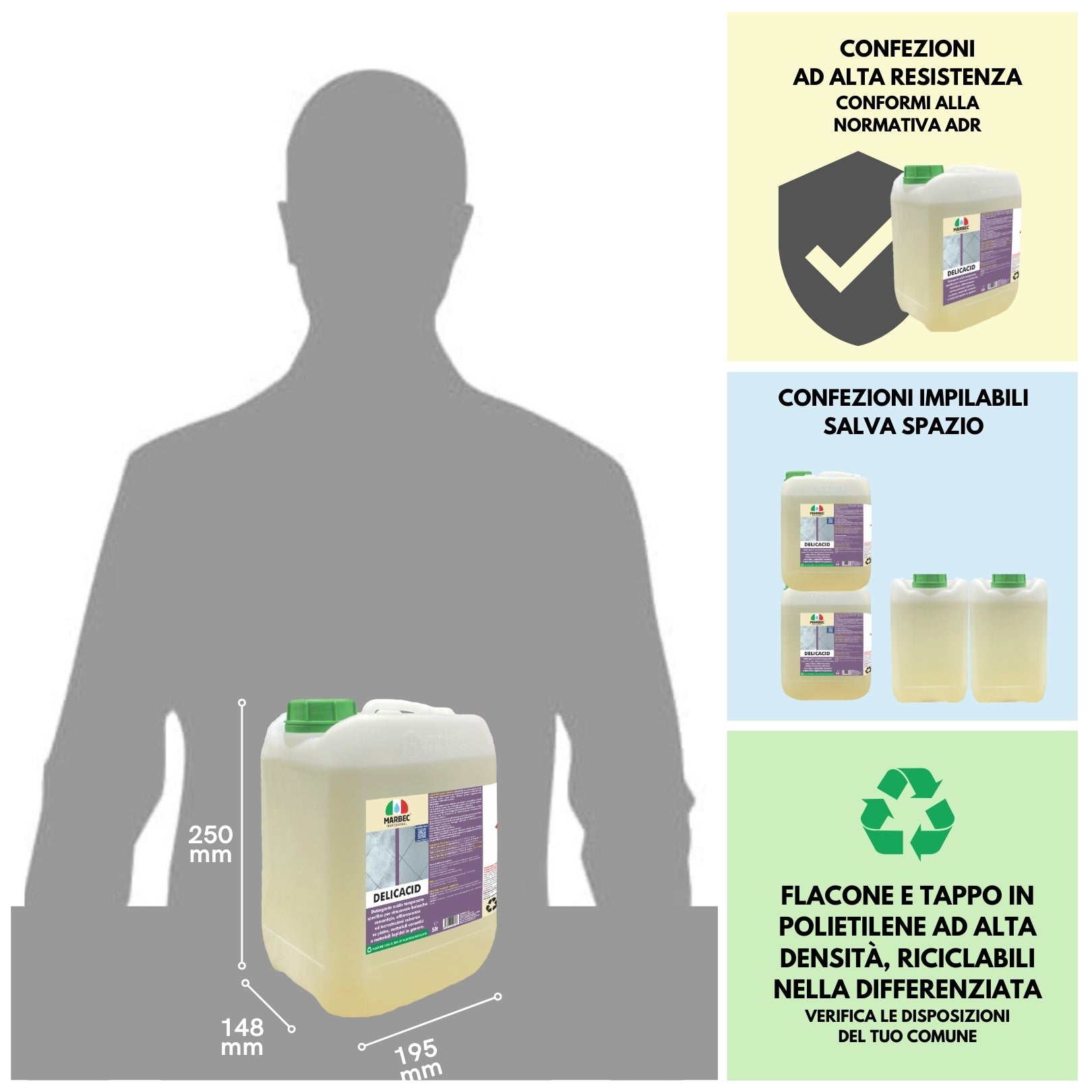 Acido tamponato DELICACID   5LT