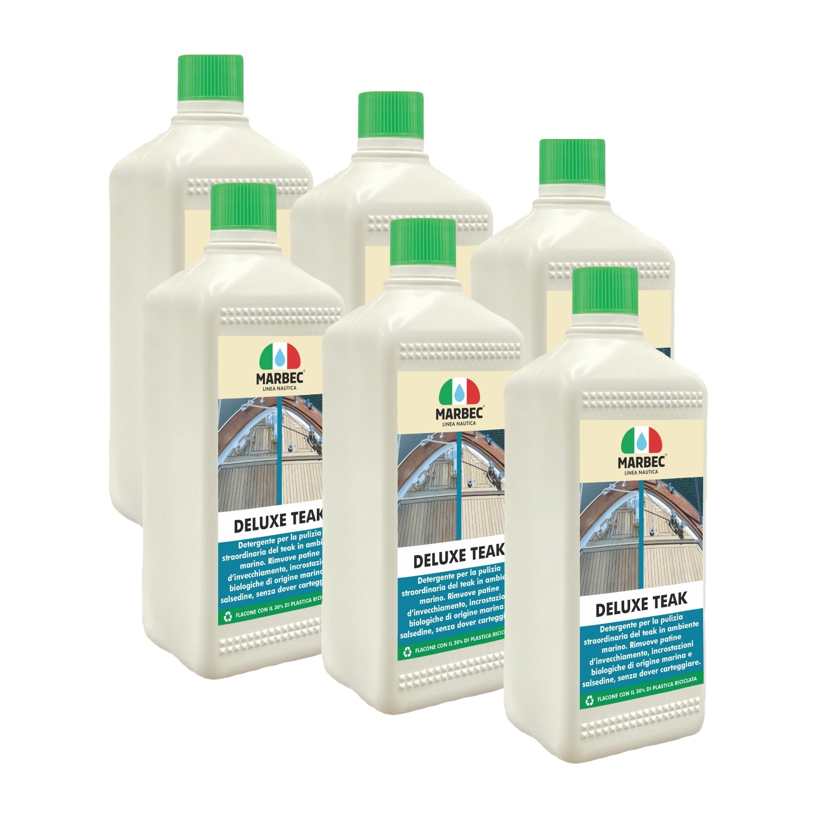 Detergente per ponti barca in teak DELUXE TEAK   1LTx6Pz