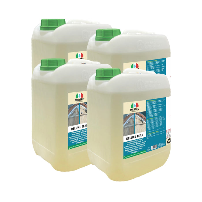 Detergente per ponti barca in teak DELUXE TEAK   5LTx4Pz