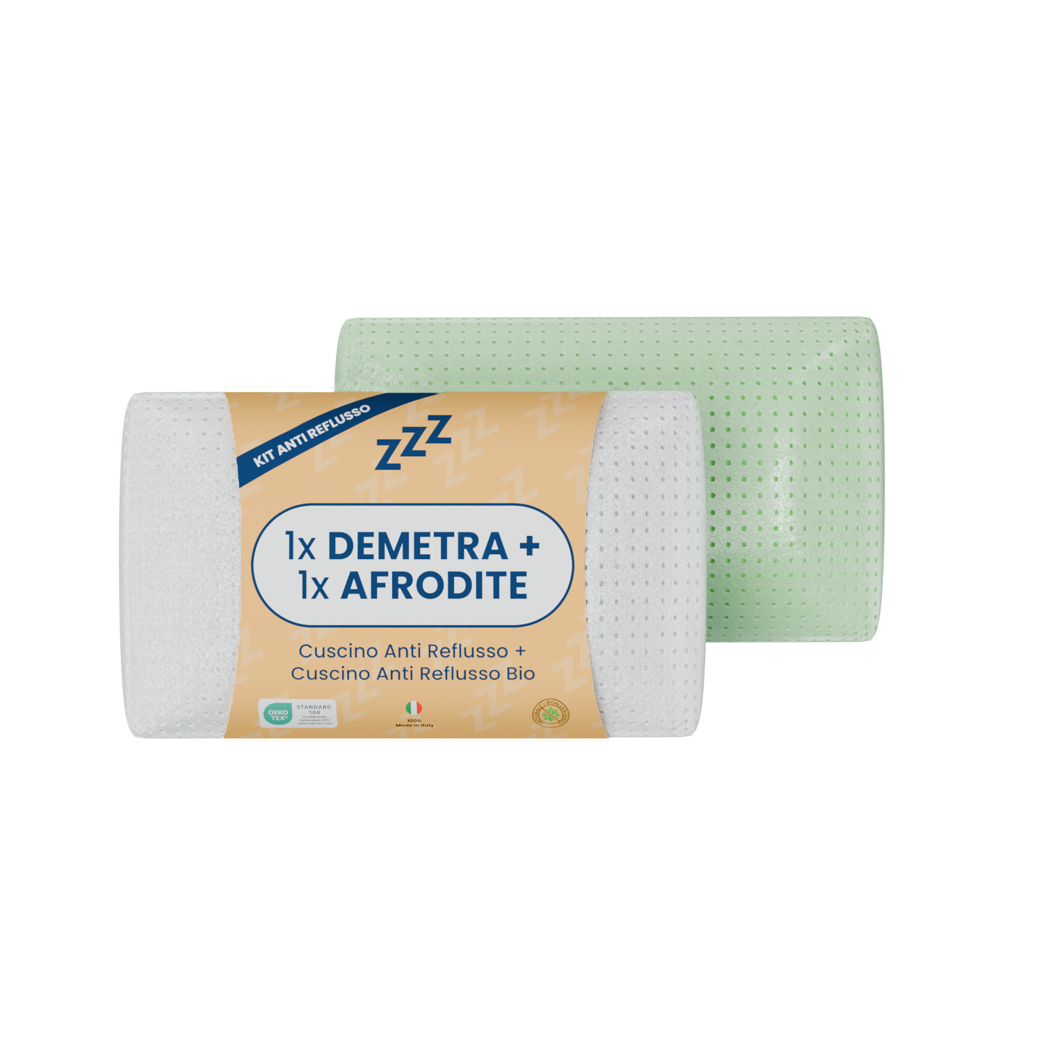 Coppia | Cuscini AntiReflusso - Morbido & Compatto - Demetra & Afrodite
