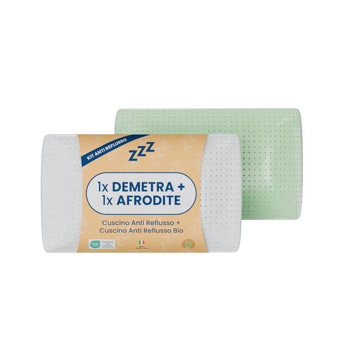 Coppia | Cuscini AntiReflusso - Morbido & Compatto - Demetra & Afrodite