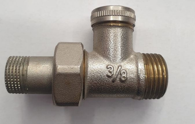 DETENTORE TERMOSIFONI RETTA 3/8 ATTACCO RAME