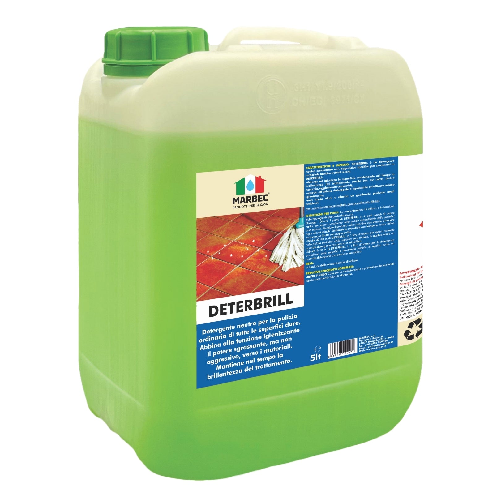 Pulizia pavimenti DETERBRILL   5LT
