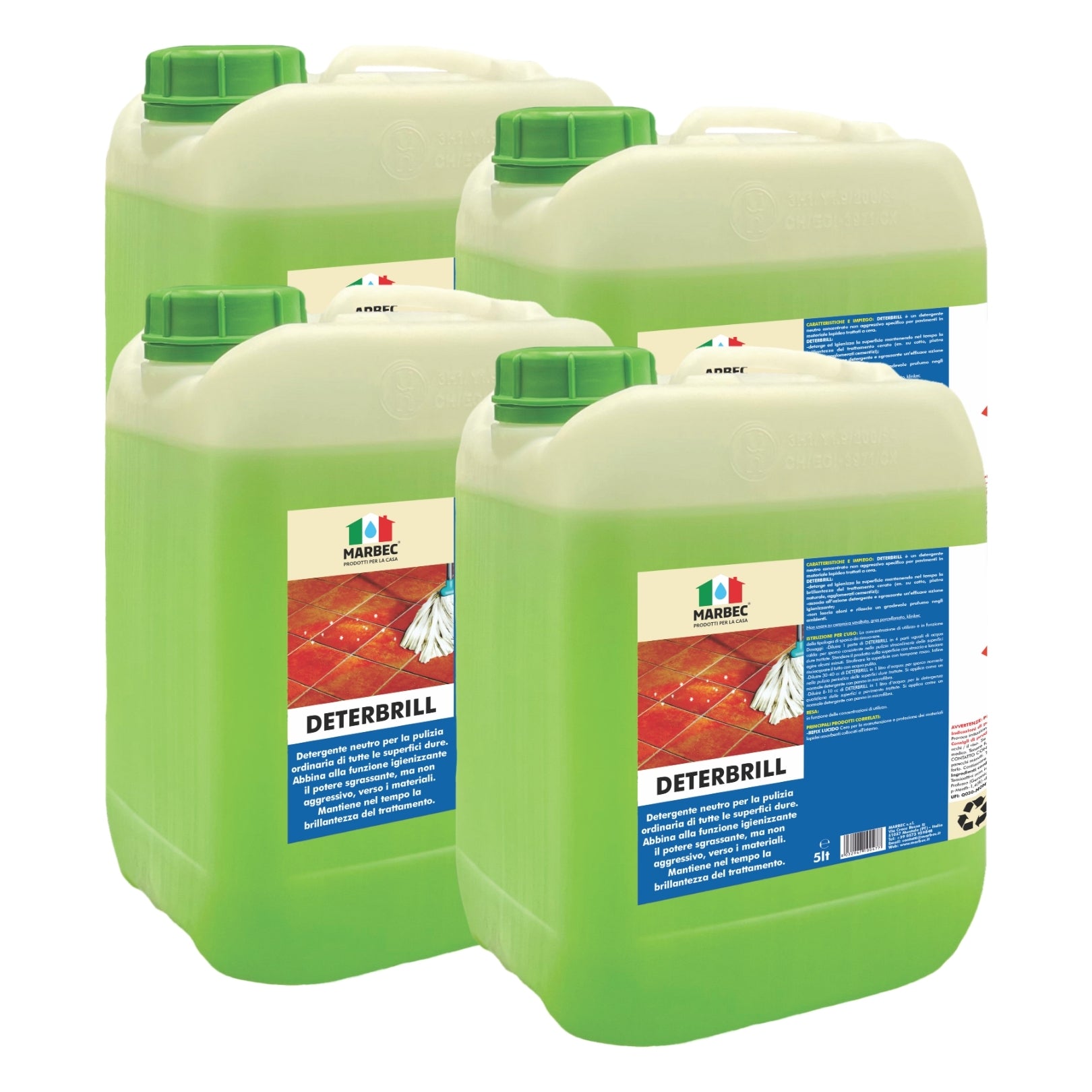 Pulizia pavimenti DETERBRILL   5LTx4Pz