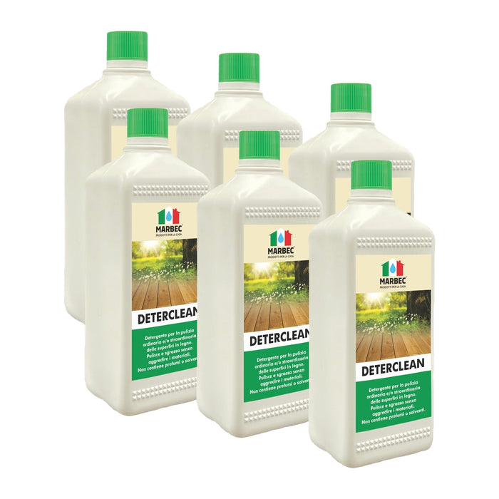 Detergente per pavimenti in legno DETERCLEAN   1LTx6Pz