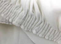 Copridivano Tinta Unita Elasticizzato Antimacchia Modello Sagomato Colore Bianco - Poltrona - Bianco