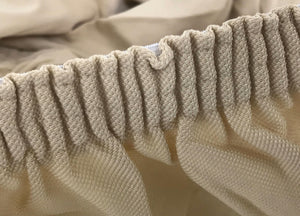 Coppia Coprisedia/Copriseggiola Antimacchia Tinta Unita Modello Magic - Coprisedia - Panna