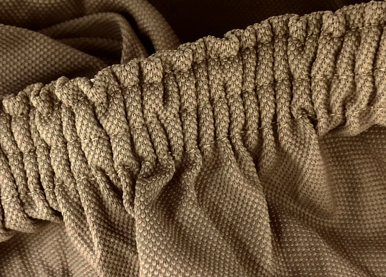 Coppia Coprisedia/Copriseggiola Antimacchia Tinta Unita Modello Magic - Copriseggiola - Tortora