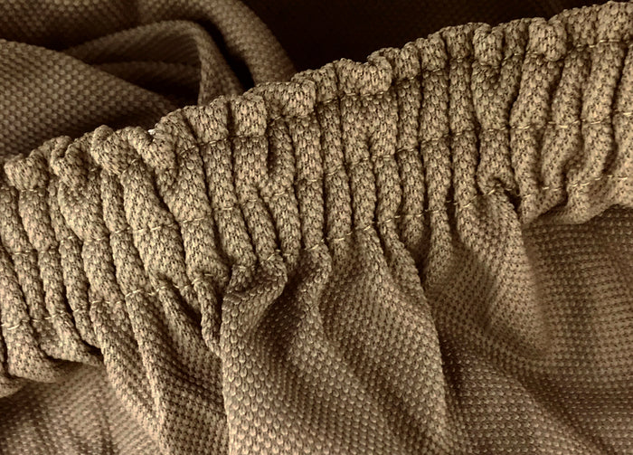 Coppia Coprisedia/Copriseggiola Antimacchia Tinta Unita Modello Magic - Copriseggiola - Tortora