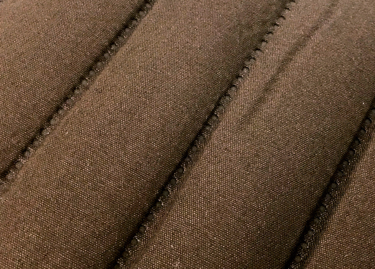 Copridivano Con Penisola Trapuntato Modello Best Colore Marrone - 280 cm - Marrone