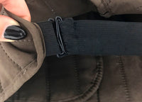 Copridivano Con Penisola Sofà Cover Trapuntato Antimacchia Double Face - 290cm - Marrone