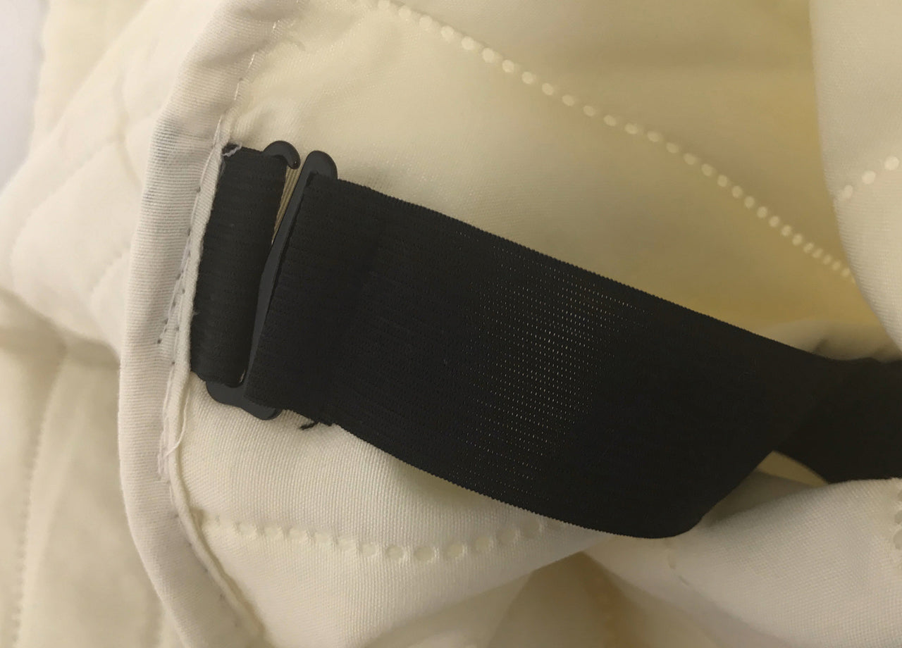 Copridivano Con Penisola Sofà Cover Trapuntato Antimacchia Double Face - 290cm - Panna