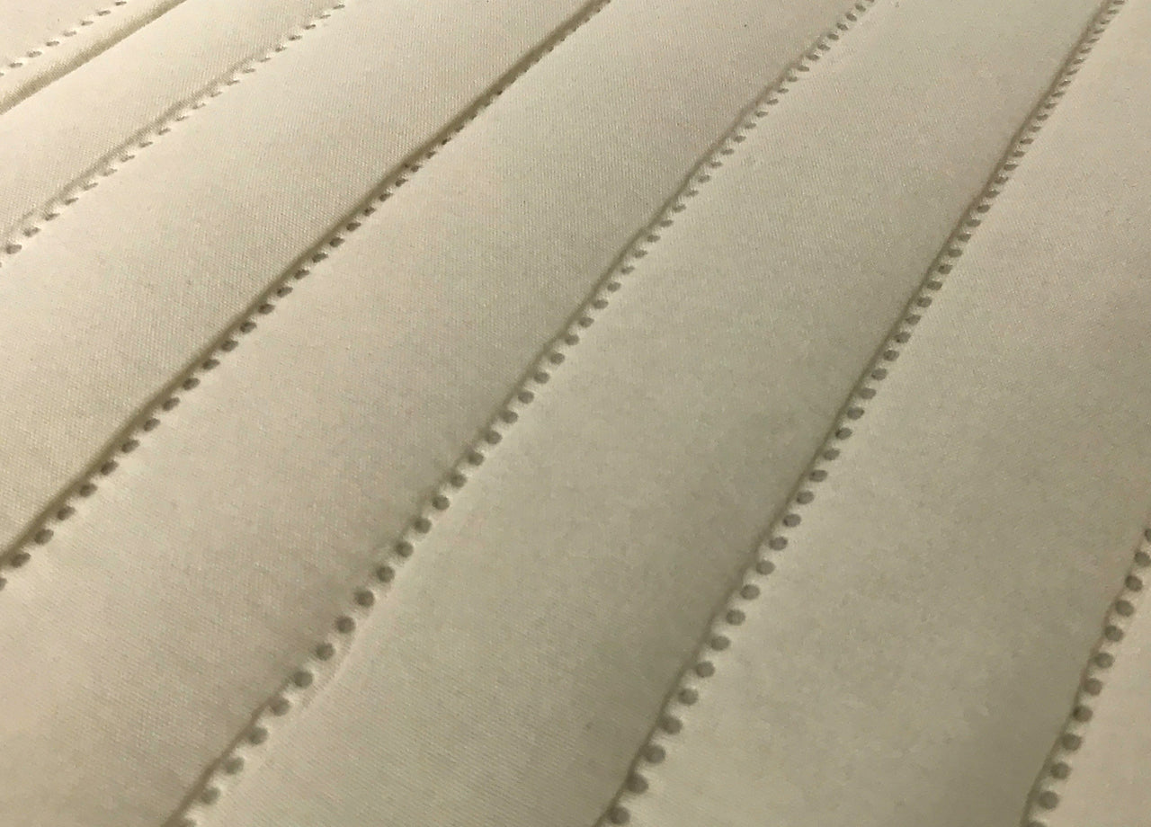 Copridivano Con Penisola Sofà Cover Trapuntato Antimacchia Double Face - 190cm - Panna