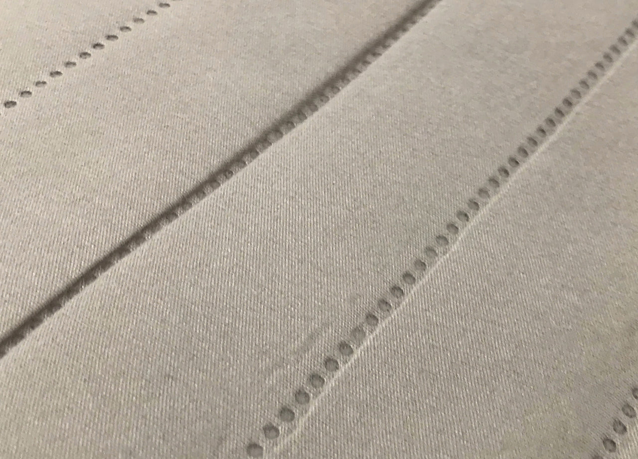 Copridivano Con Penisola Sofà Cover Trapuntato Antimacchia Double Face - 190cm - Tortora