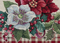 Tovaglia Natale Centrino Runner Centrotavola Natalizio Gobelin Stella Tartan - 40x100 - Stella Tartan