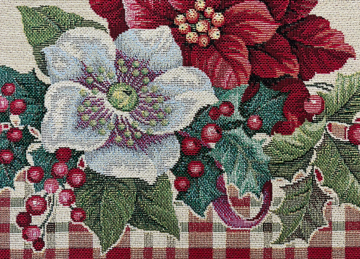 Tovaglia Natale Centrino Runner Centrotavola Natalizio Gobelin Stella Tartan - 40x100 - Stella Tartan
