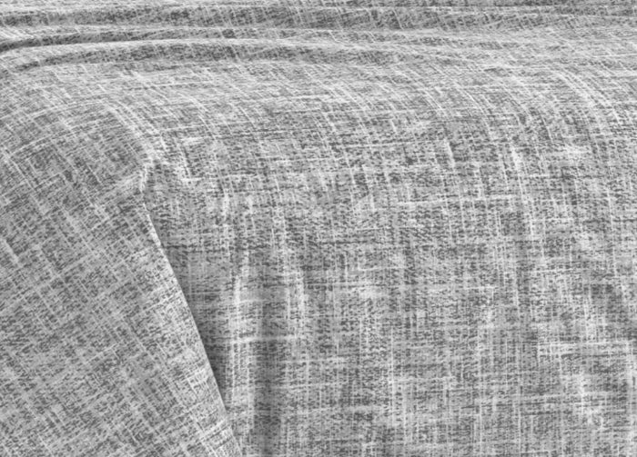 Copripiumino Sacco Piumone 100% Cotone Made In Italy Disegno Canva - Piazza E Mezza - Grigio