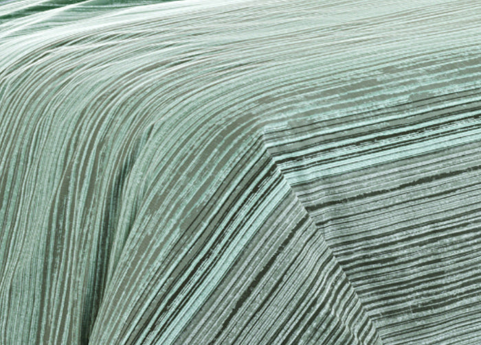 Copripiumino Sacco Piumone 100% Cotone Made In Italy Disegno Padel - Piazza E Mezza - Verde