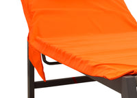 Lettino Mare Microfibra Lettino Con Cuscino E Tasche Modello Fluo - Lettino - Arancio