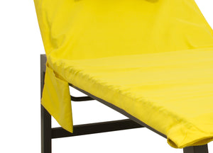 Lettino Mare Microfibra Lettino Con Cuscino E Tasche Modello Fluo - Lettino - Giallo