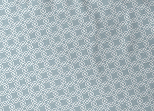 Completo Lenzuola Letto In 100% Cotone Made Italy Disegno Catena - Francese - Verde