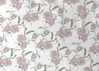 Sacco Copripiumino In 100% Cotone Made Italy Disegno Magnolia - Piazza E Mezza - Rosa