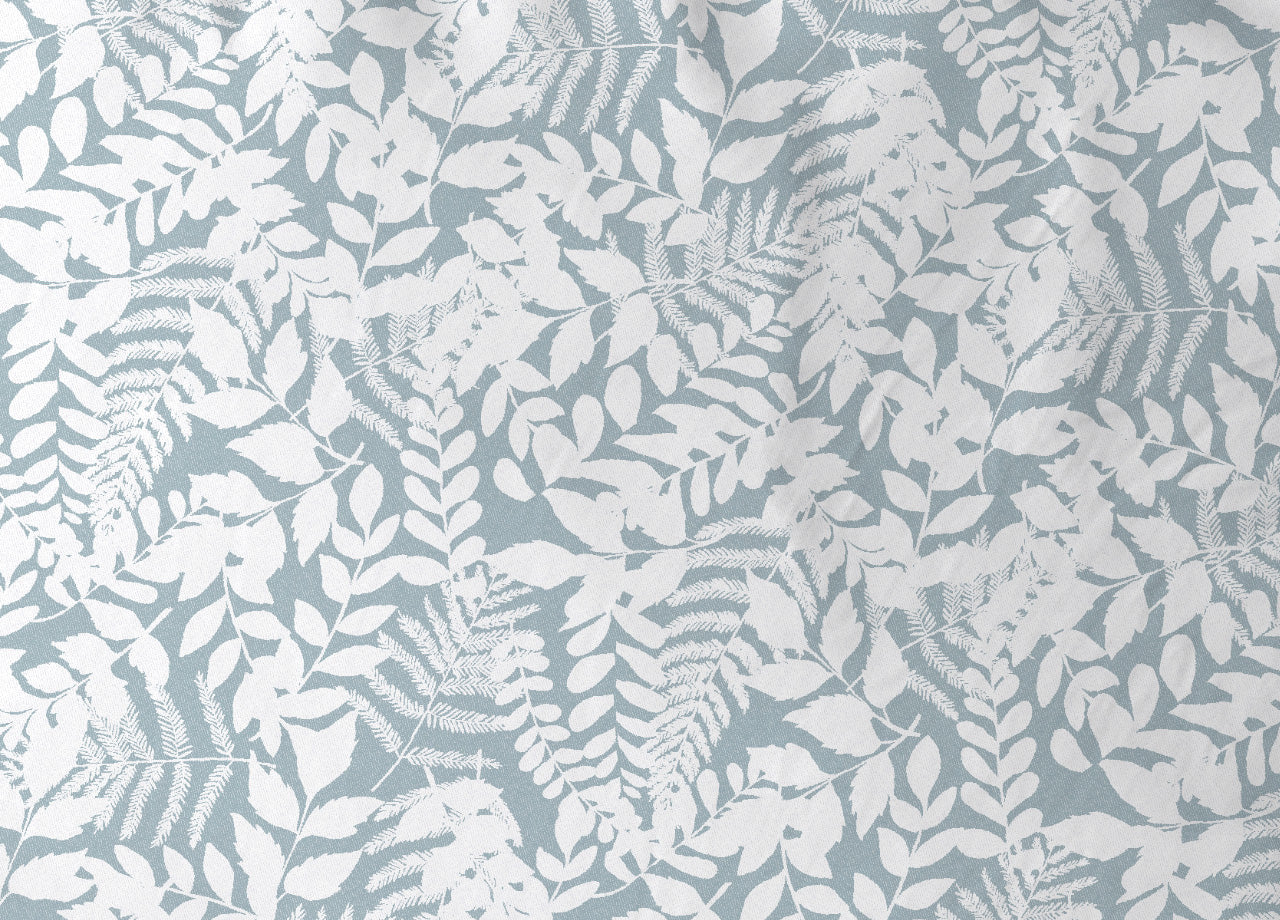 Completo Lenzuola Letto In 100% Cotone Made Italy Disegno Natura - Francese - Verde