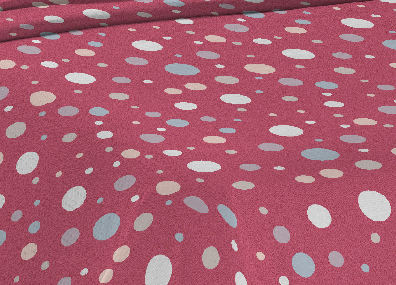 Copriletto Piquet Primavera Estate 100% Cotone Sofia Disegno La Palla - Matrimoniale - Rosso