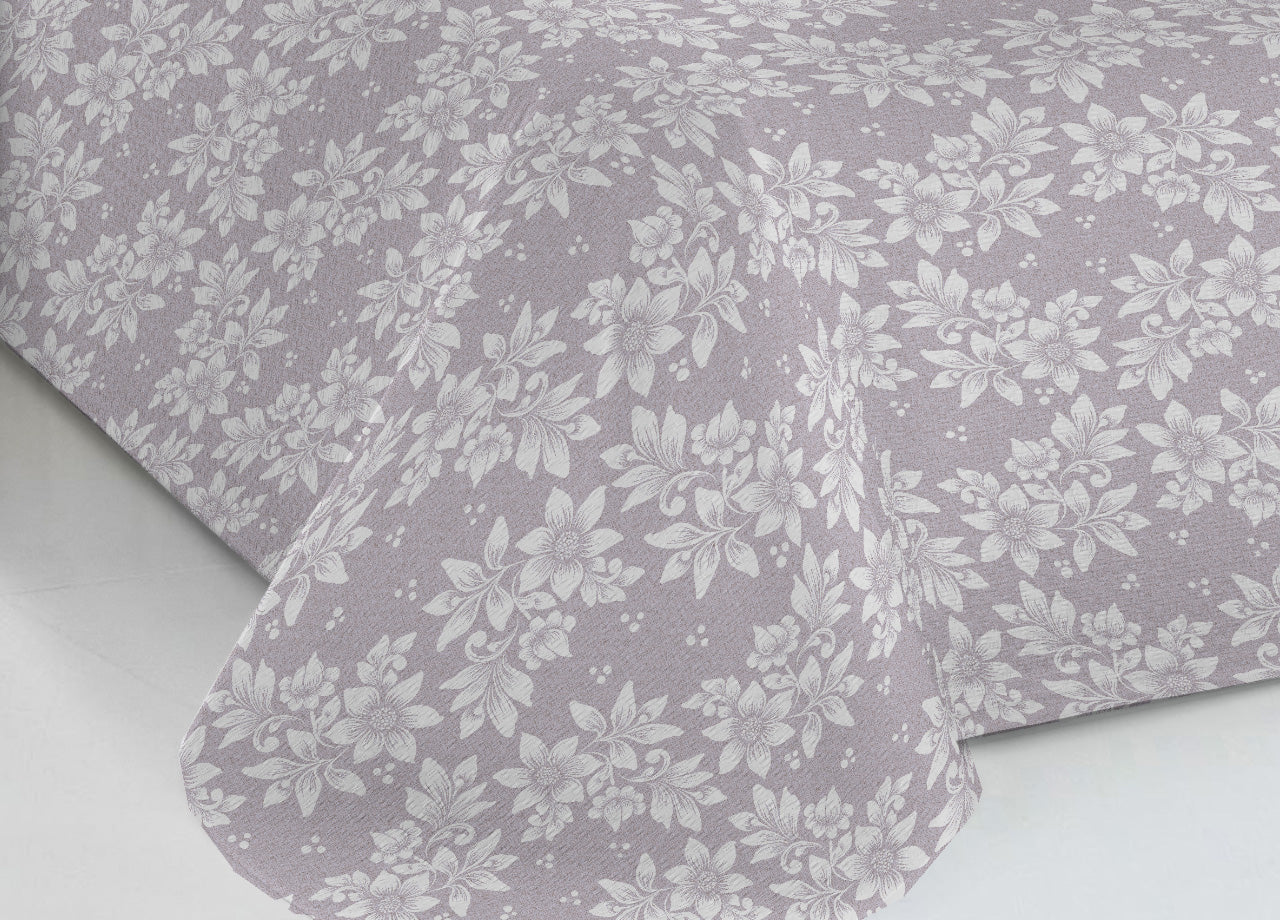 Copriletto Piquet Primavera Estate 100% Cotone Sofia Disegno Olivia - 1 Piazza e Mezza - Beige