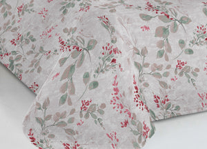 Copriletto Piquet Primavera Estate 100% Cotone Sofia Disegno Vittoria - 1 Piazza e Mezza - Rosso