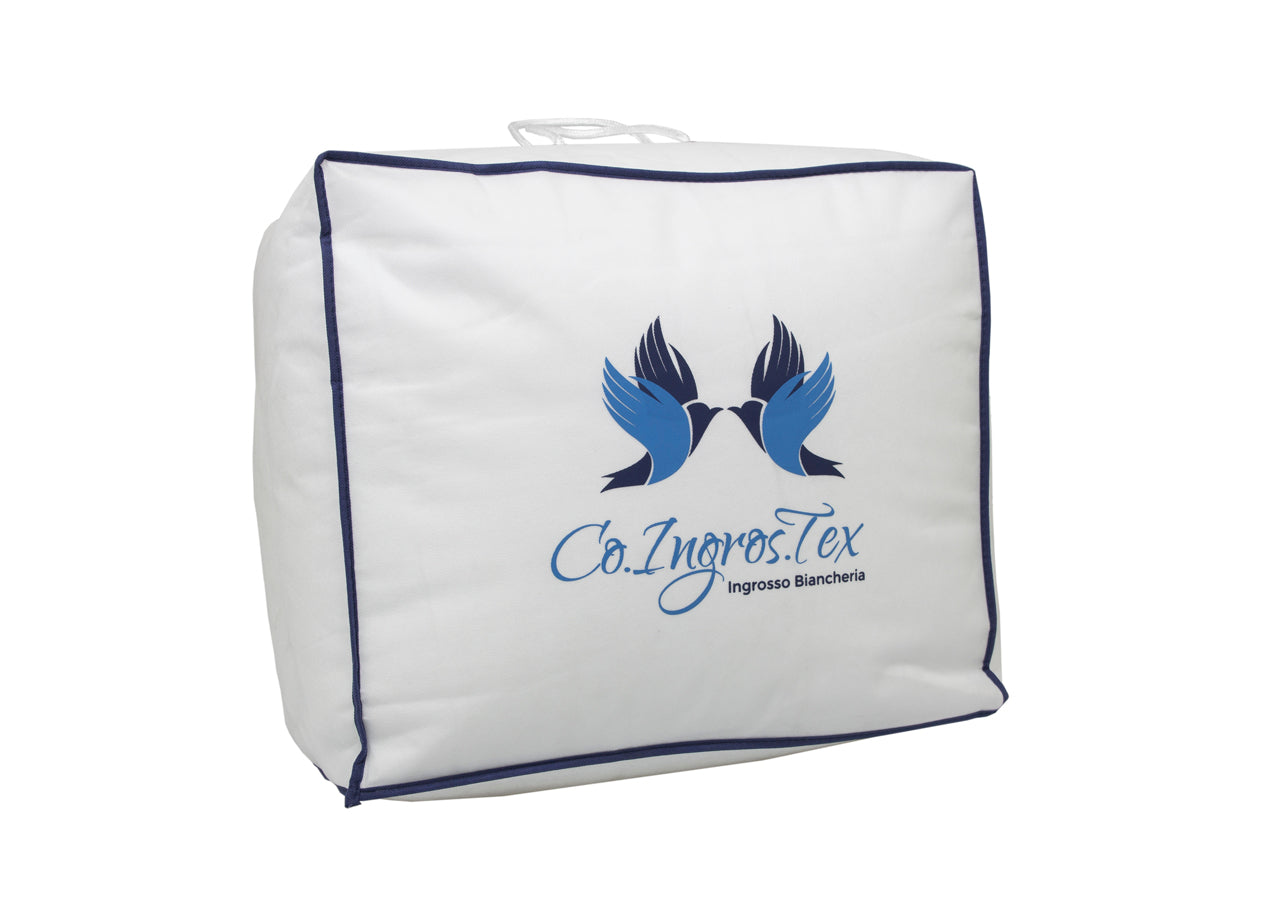 Interno Piumino Antiacaro Piumone Letto Invernale Anallergico 300gr Bianco Lavabile - Matrimoniale - Invernale