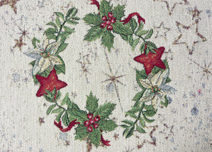 Tovaglia Natale Centrino Runner Centrotavola Natalizio Gobelin Candela New 1270 - 45x140 - Candela New