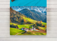 Lenzuola Copriletto Letto Sogni D'oro 100% Cotone Disegno Mountain D71 - Singolo - Mountain D71