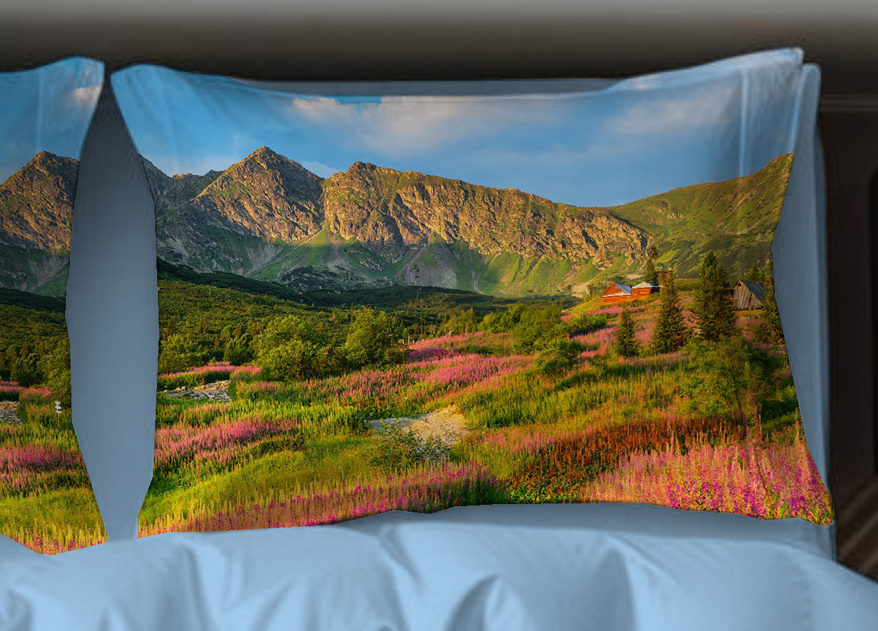 Copripiumino Matrimoniale Stampa Digitale In 100% Cotone Disegno Svizzera