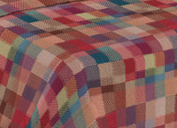 Trapunta Piumone Invernale Imbottita 300gr Microfibra Diadema Quadri - Piazza E Mezza - D21 Fucsia