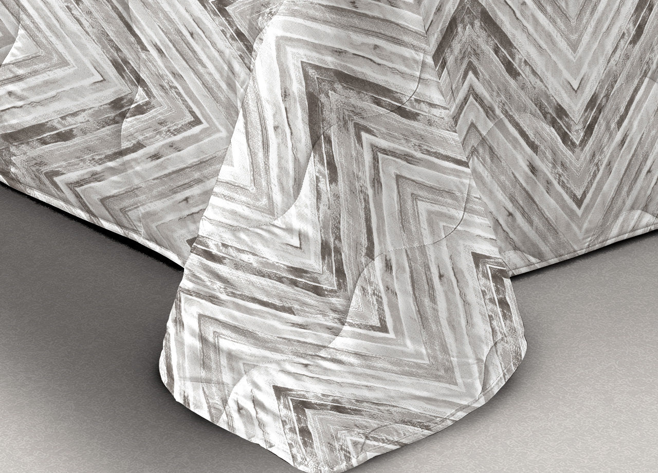 Trapunta Piumone Letto Invernale Imbottita 300gr Scaldanotti Zaira - 1 Piazza - Grigio