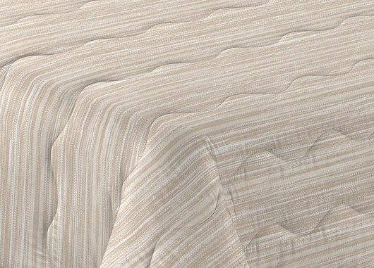 Trapunta Piumone Letto Invernale Imbottita 300gr Scaldanotti Vienna - 1 Piazza - Beige