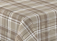 Trapunta Piumone Letto Invernale Imbottita 300gr Scaldanotti Tartan - 1 Piazza - Beige