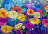 Copripiumino Matrimoniale Stampa Digitale Made Italy 100% Cotone Garden